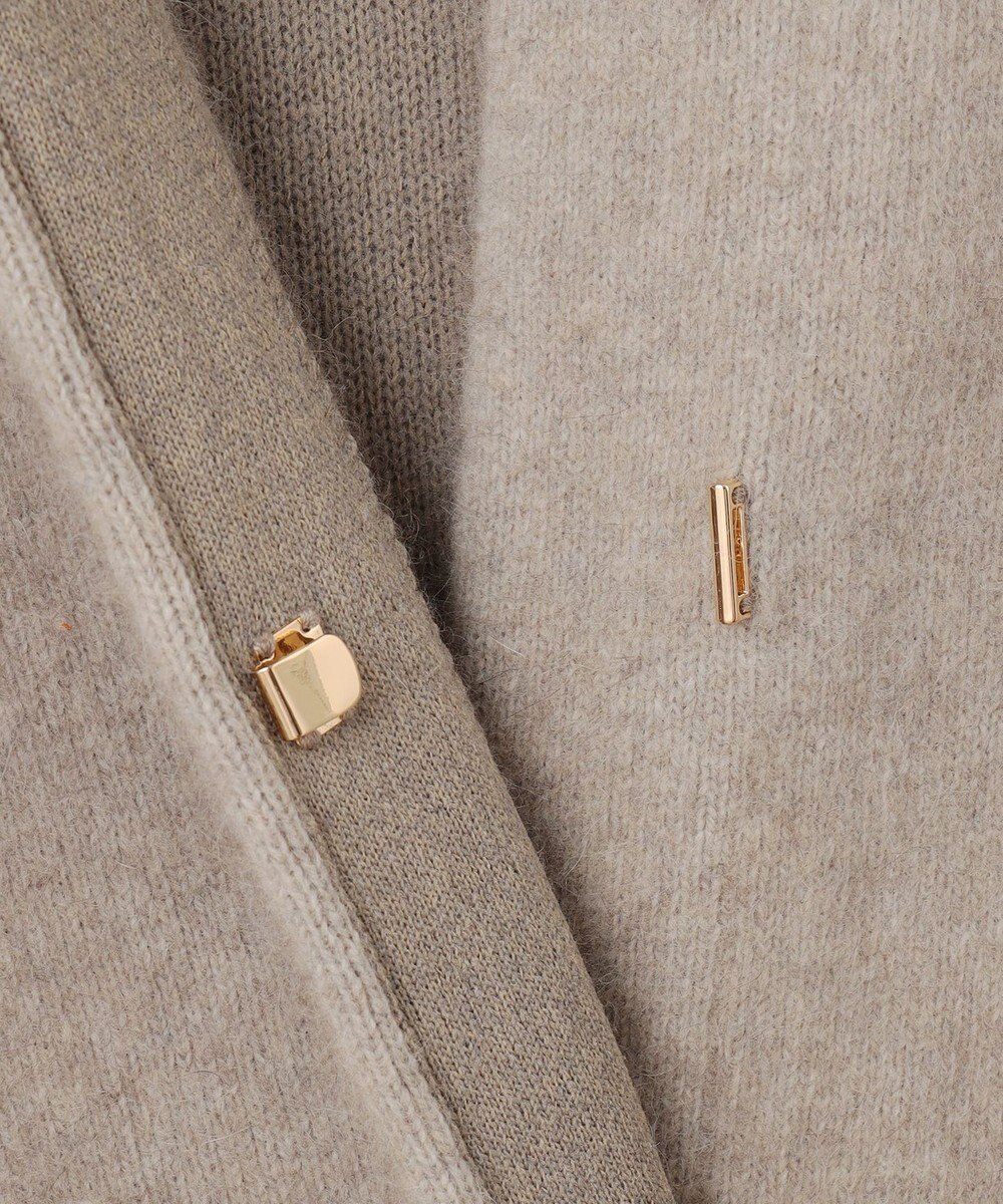 23区 【CLASSY.11月号掲載/洗える】ラクーンブレンドダブルフェイス ニットカーディガン 