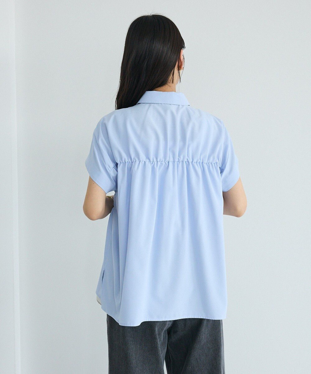 CRAFT STANDARD BOUTIQUE シャーリングショートスリーブブラウス 