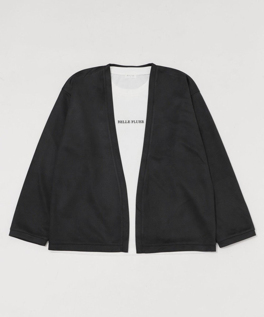 WEGO 【ユニセックス着用アITEM/２点SET】フェイクスウェードアンサンブルカーディガン 