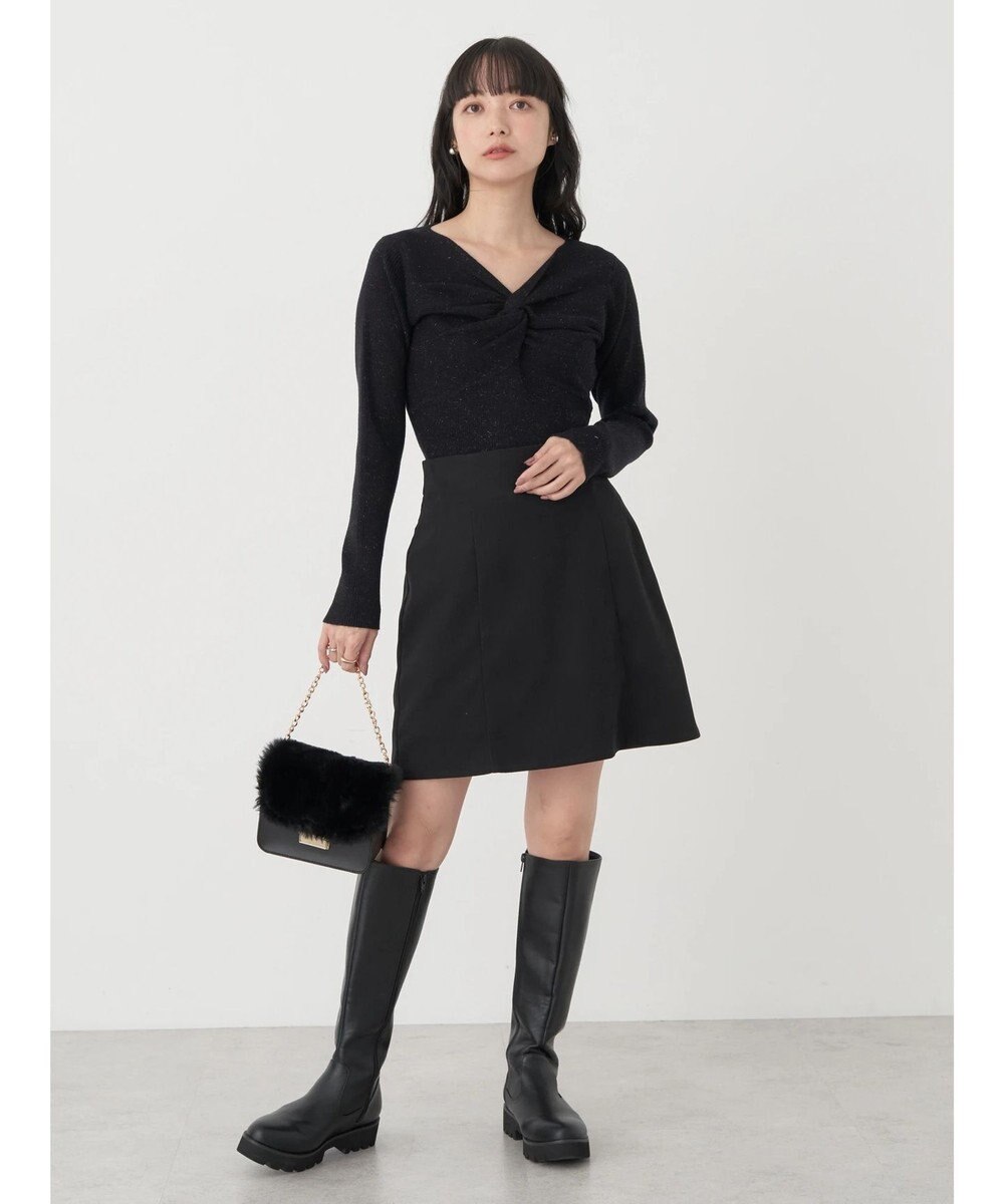 earth music&ecology ツイストリブラメニットプルオーバー 