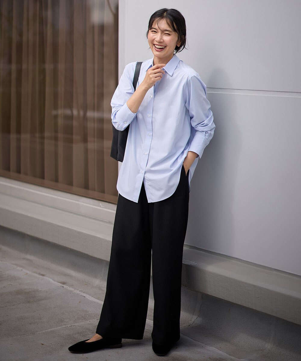 ANY 【手洗い可能/抗菌防臭/UVカット/速乾】レギュラーカラーシャツ 