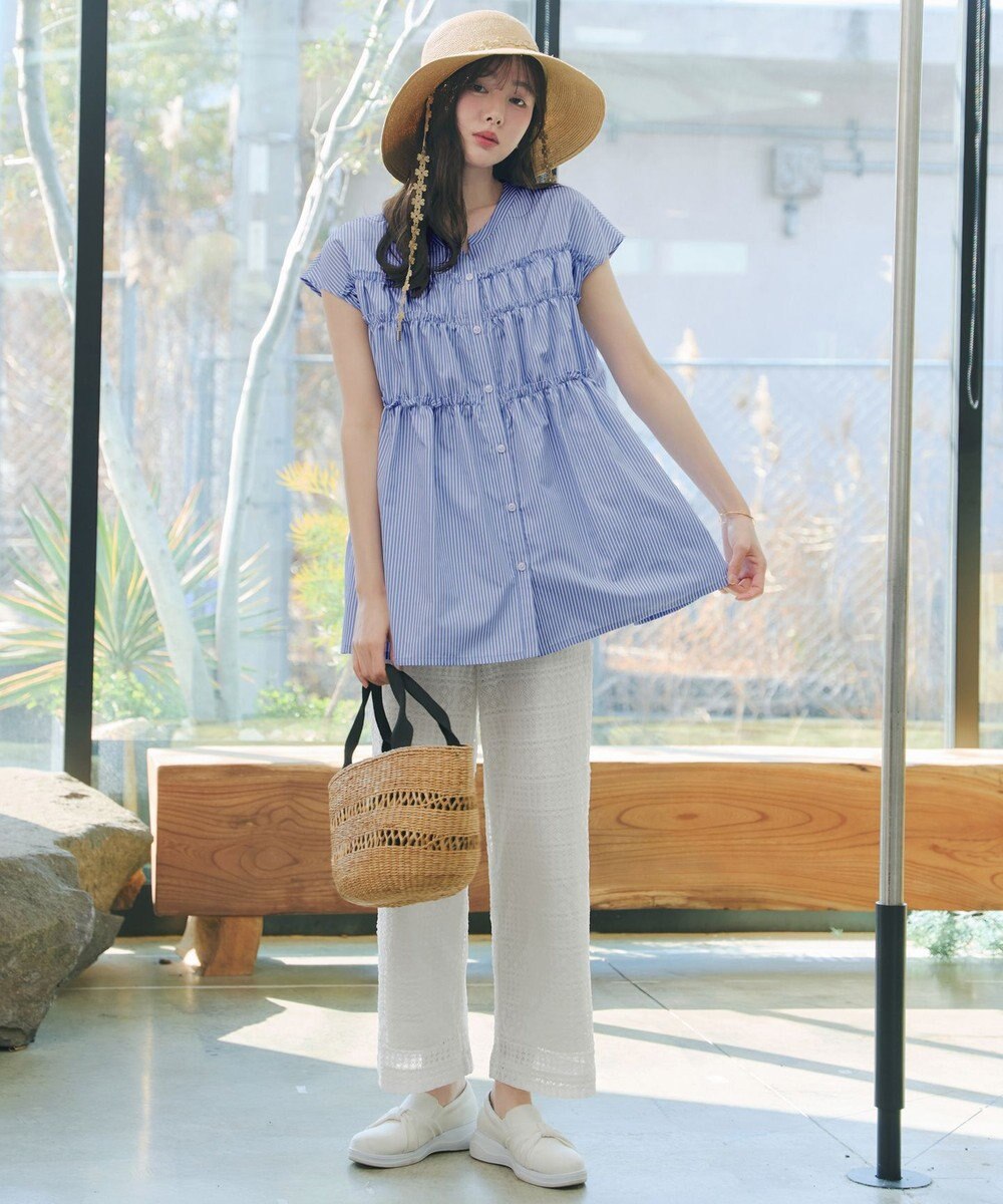 Tiaclasse L フリルティアードチュニック 