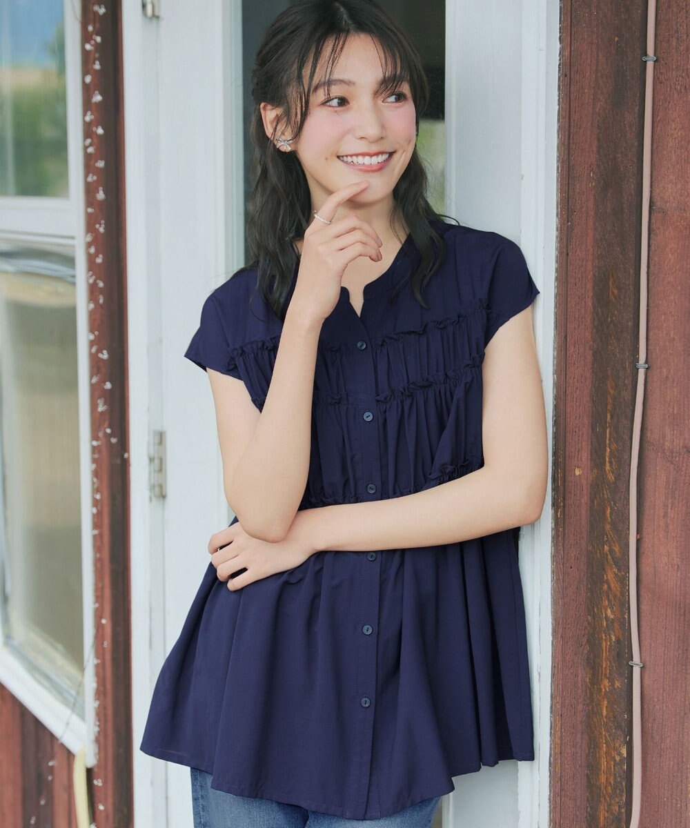 Tiaclasse L フリルティアードチュニック 