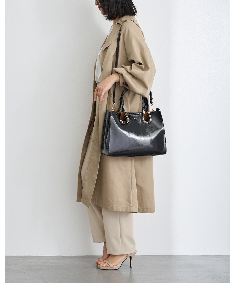 MioFIRANO ホースシューエナメルハンドバッグ 2WAY　FIRANO フィラノ 