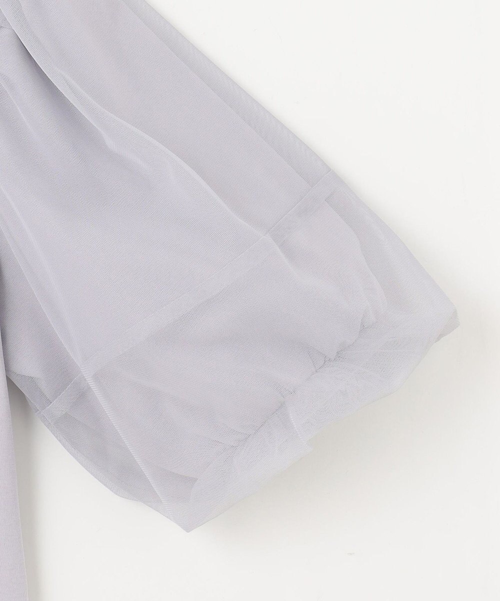 ANY チュールコンビパフスリーブプルオーバー 