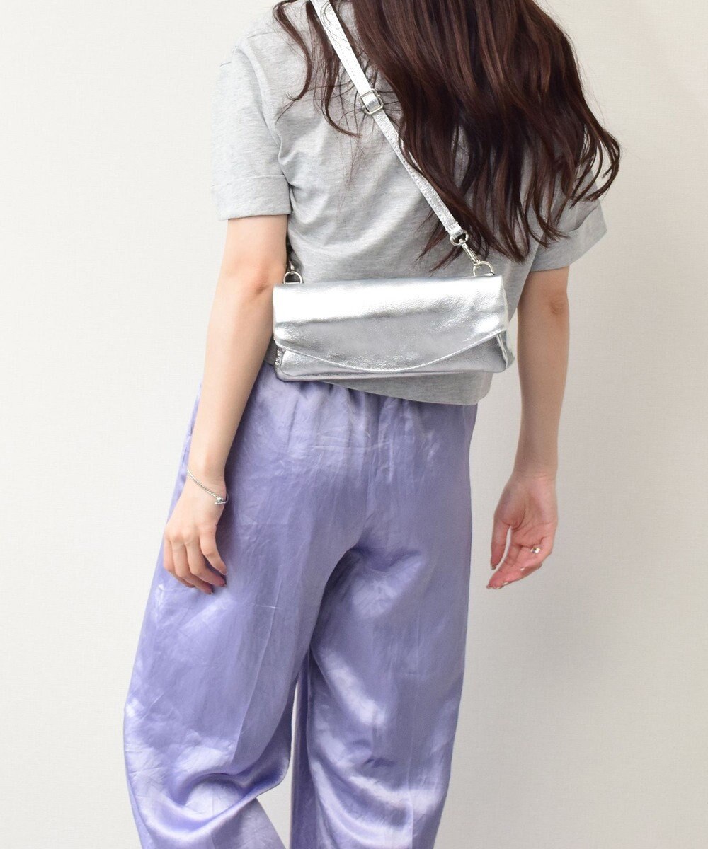 INTER-CHAUSSURES 【ANDREA CARDONE】レザーワイドショルダーバッグ 