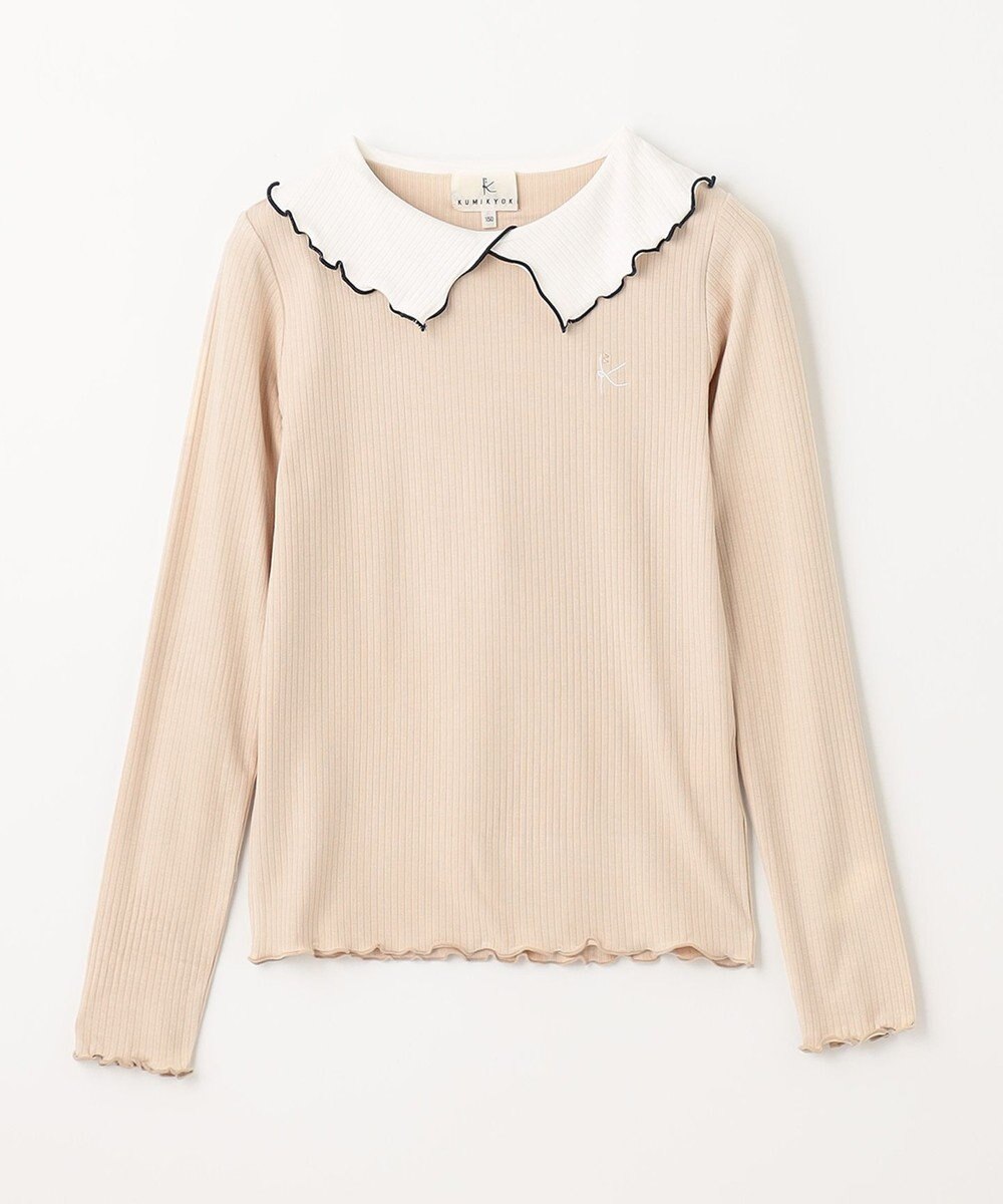 組曲 KIDS 【150-160cm】リブ襟 トップス 