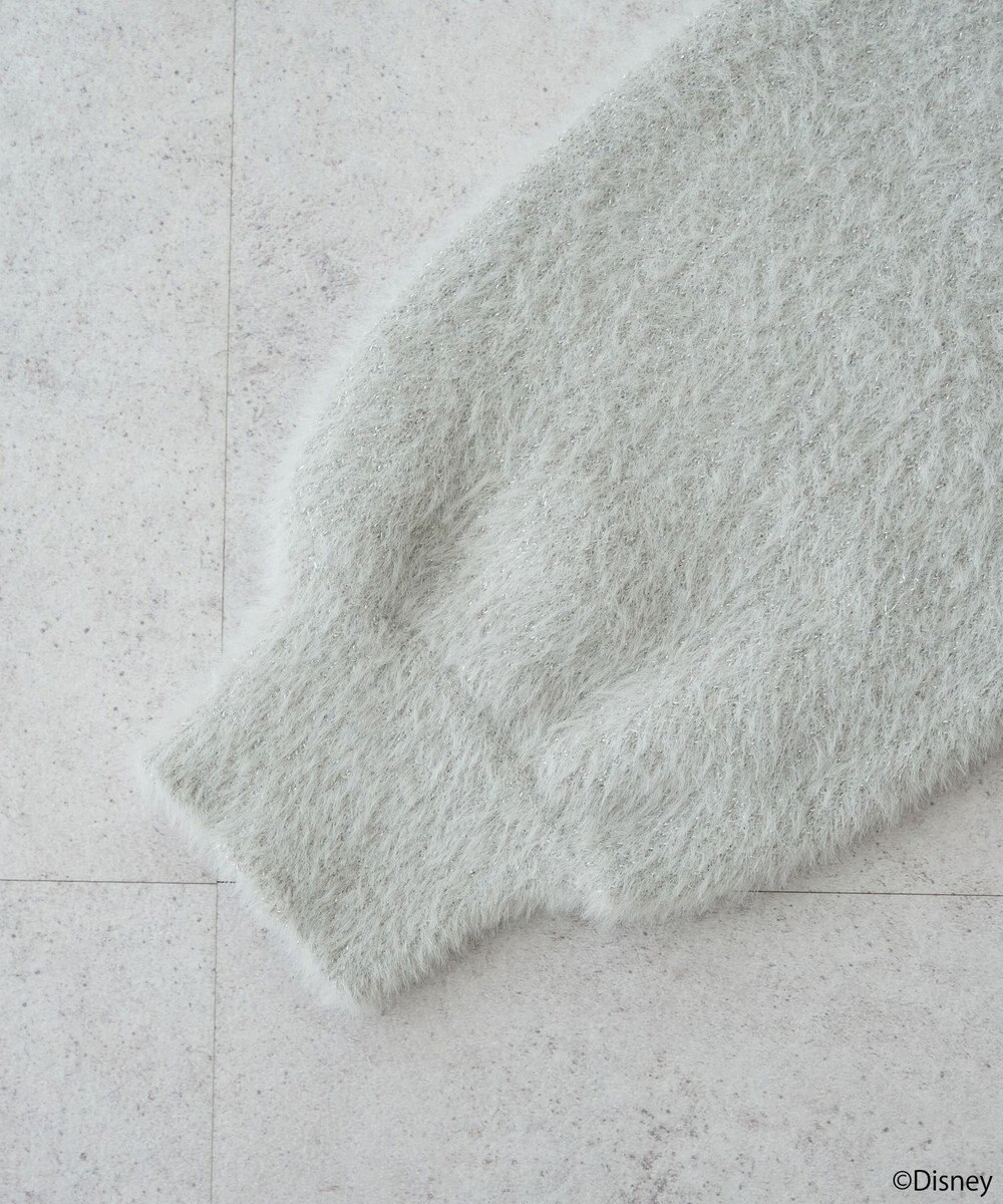 earth music&ecology 【予約】Disney/ポイントミッキーラメシャギーカーデ 