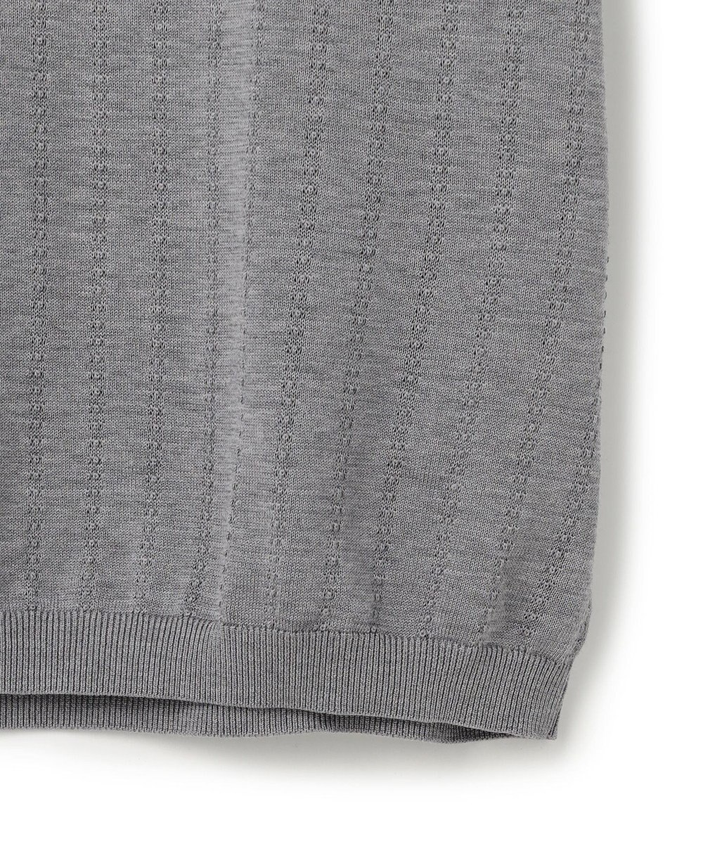 J.PRESS MEN シルクコットン ニットポロシャツ 