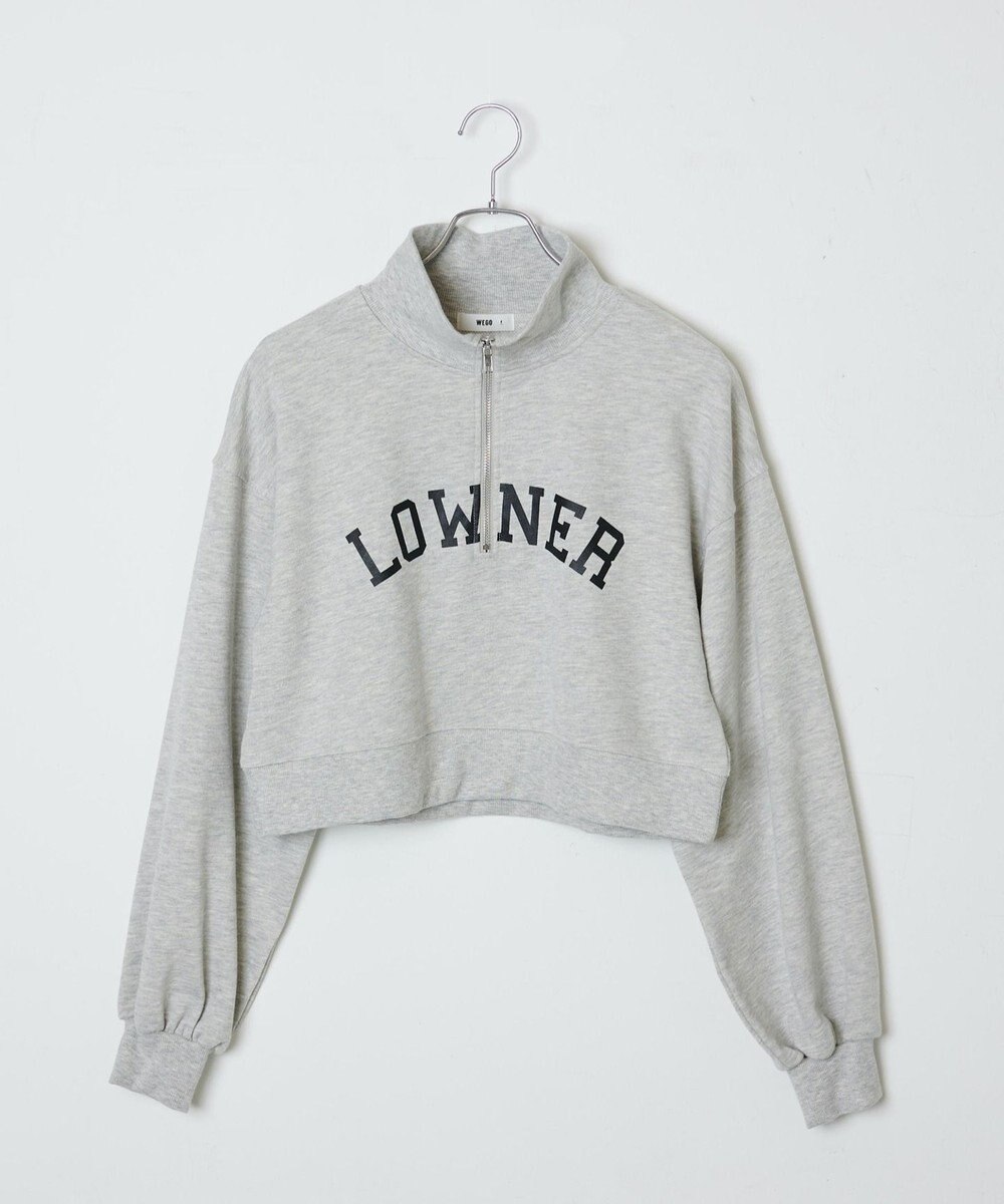 WEGO ハーフジップショートスウェット 