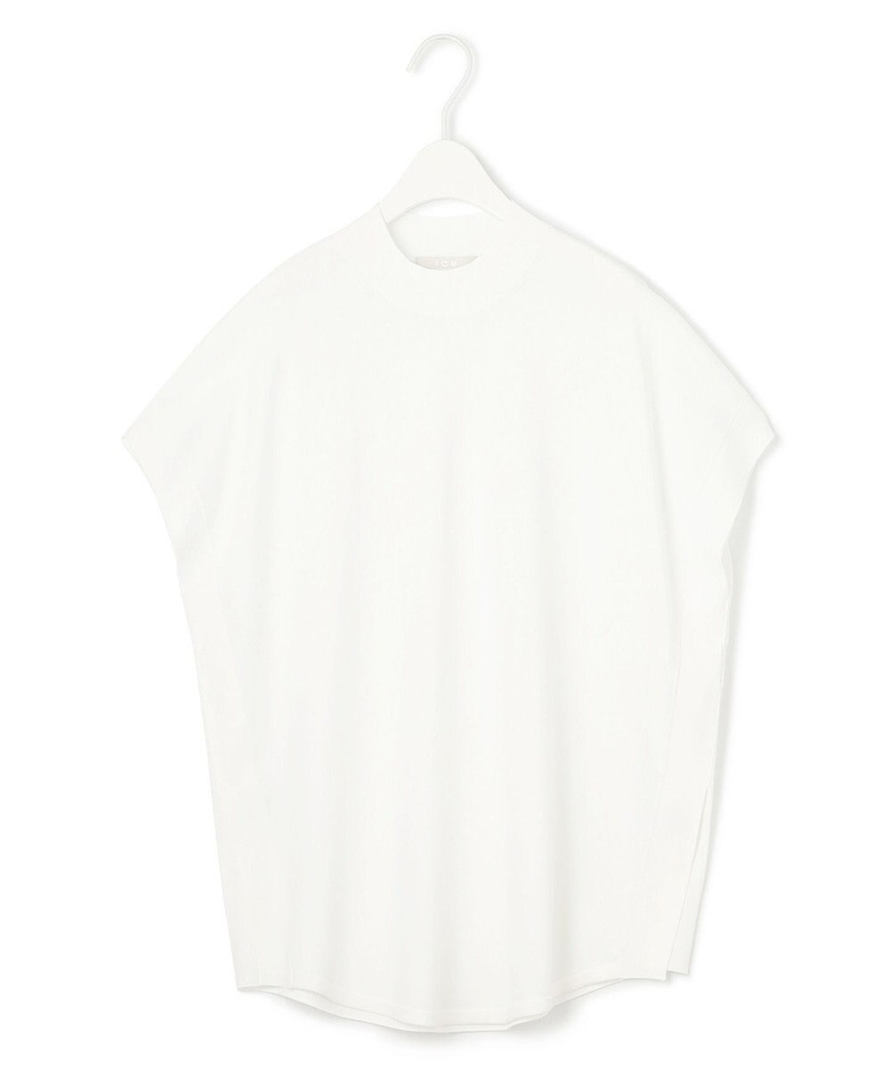 ICB 【接触冷感・UVカット・洗える】 ヴィスコースナイロンハイゲージ プルオーバー 