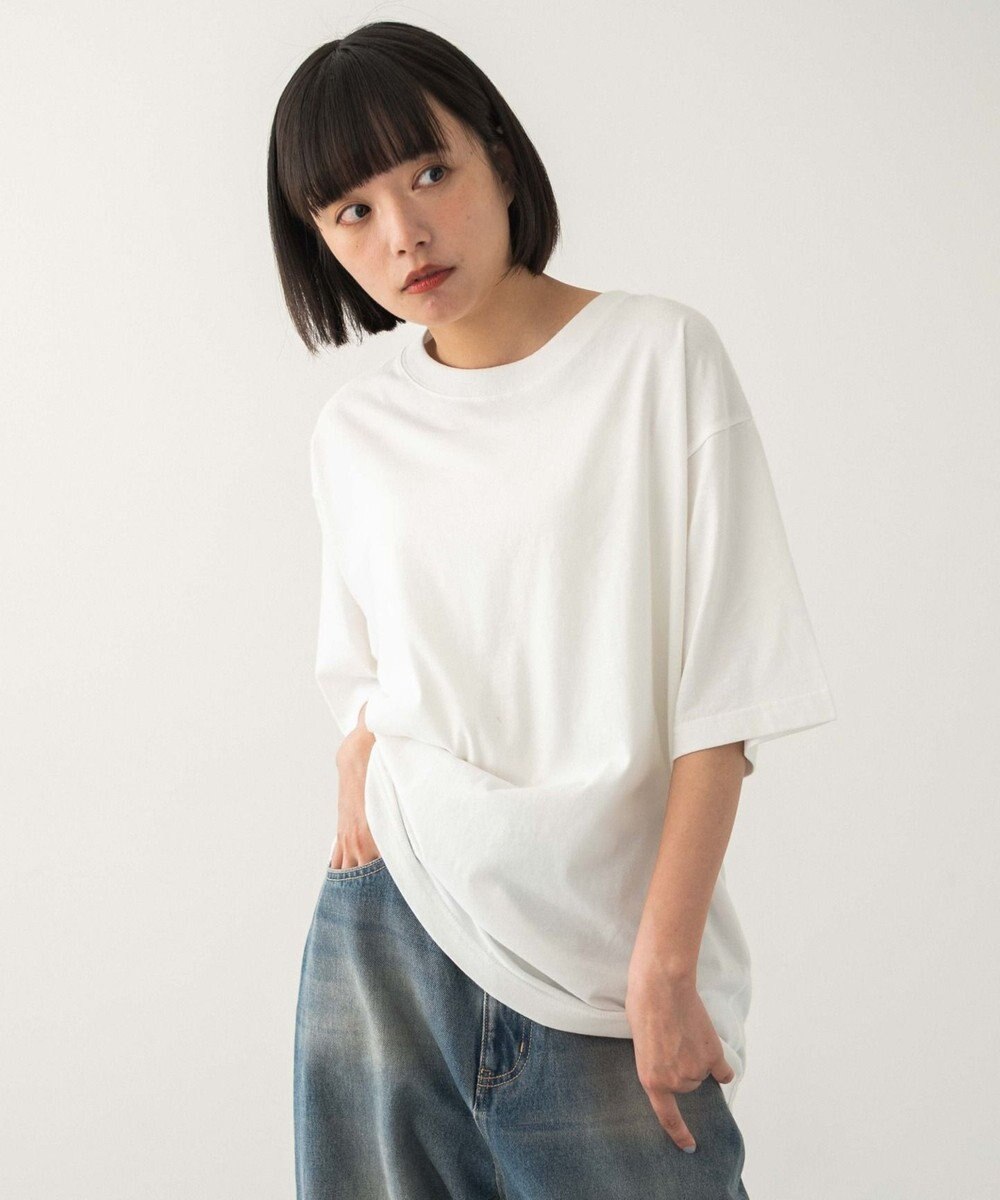 WEGO 【ユニセックス着用ITEM/MLサイズ展開/綿100%】リラックスフィットコットンT（SS） 