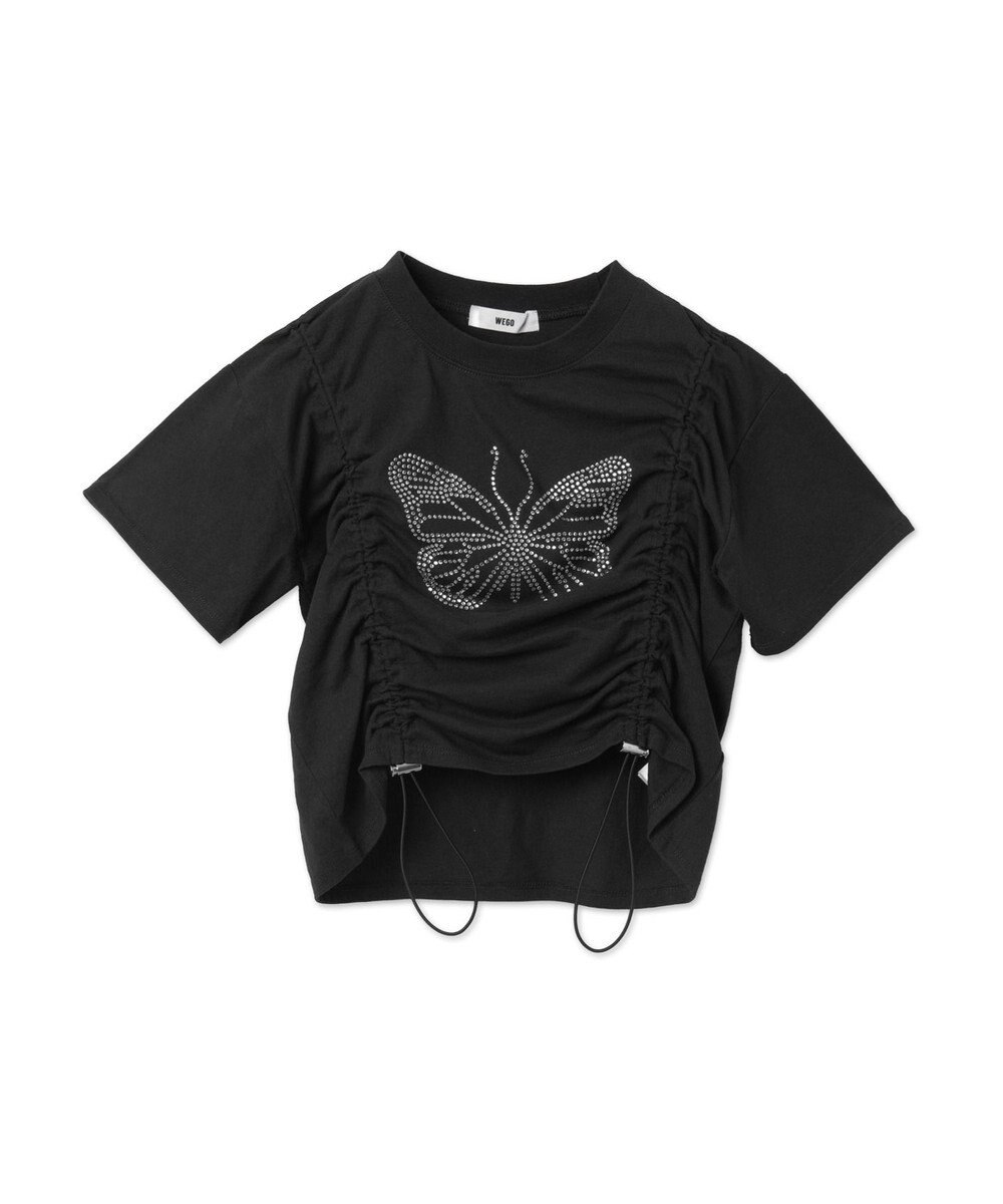 WEGO バタフライドロストラインストーンT 