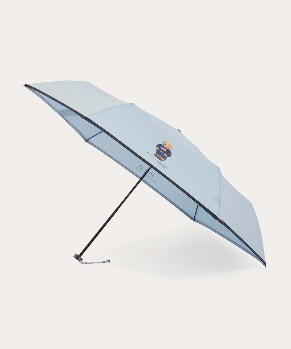MOONBAT POLO RALPH LAUREN(ポロ ラルフローレン)FLAG BEAR 無地 折りたたみ傘 簡単開閉 