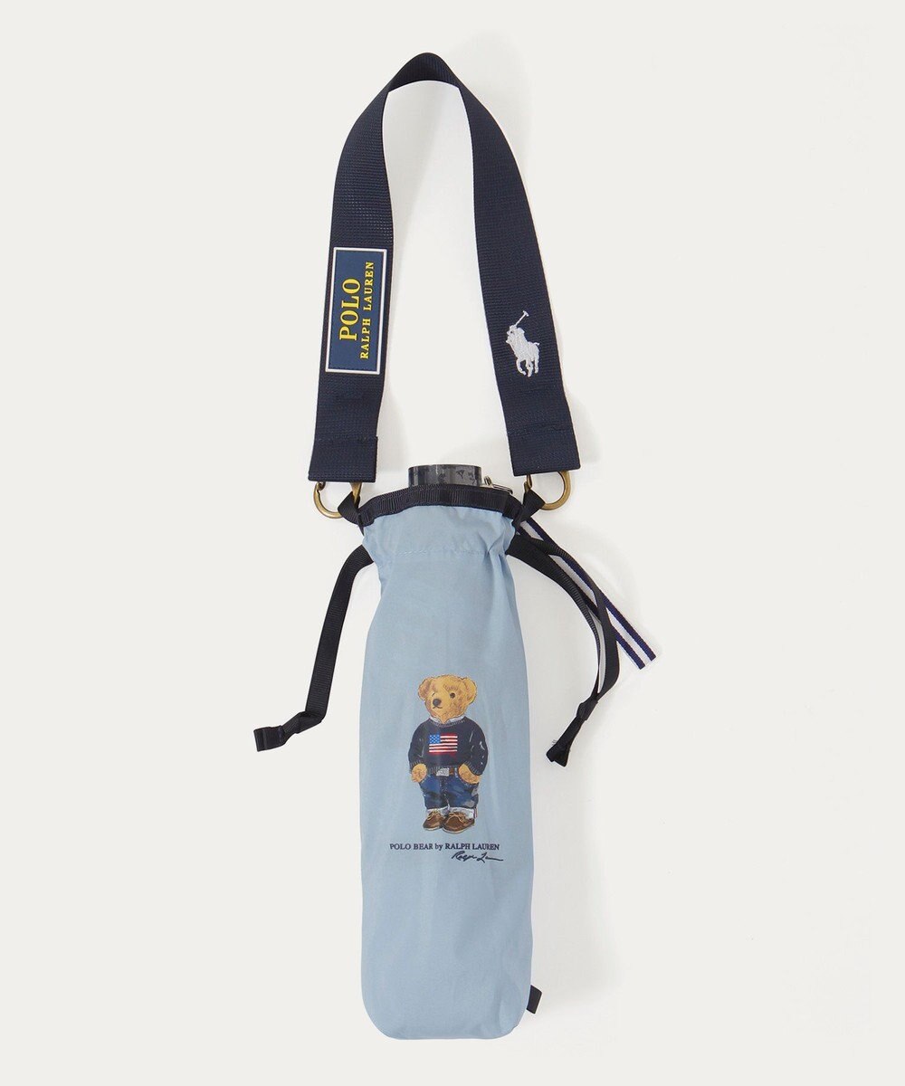 MOONBAT POLO RALPH LAUREN(ポロ ラルフローレン)FLAG BEAR 無地 折りたたみ傘 簡単開閉 