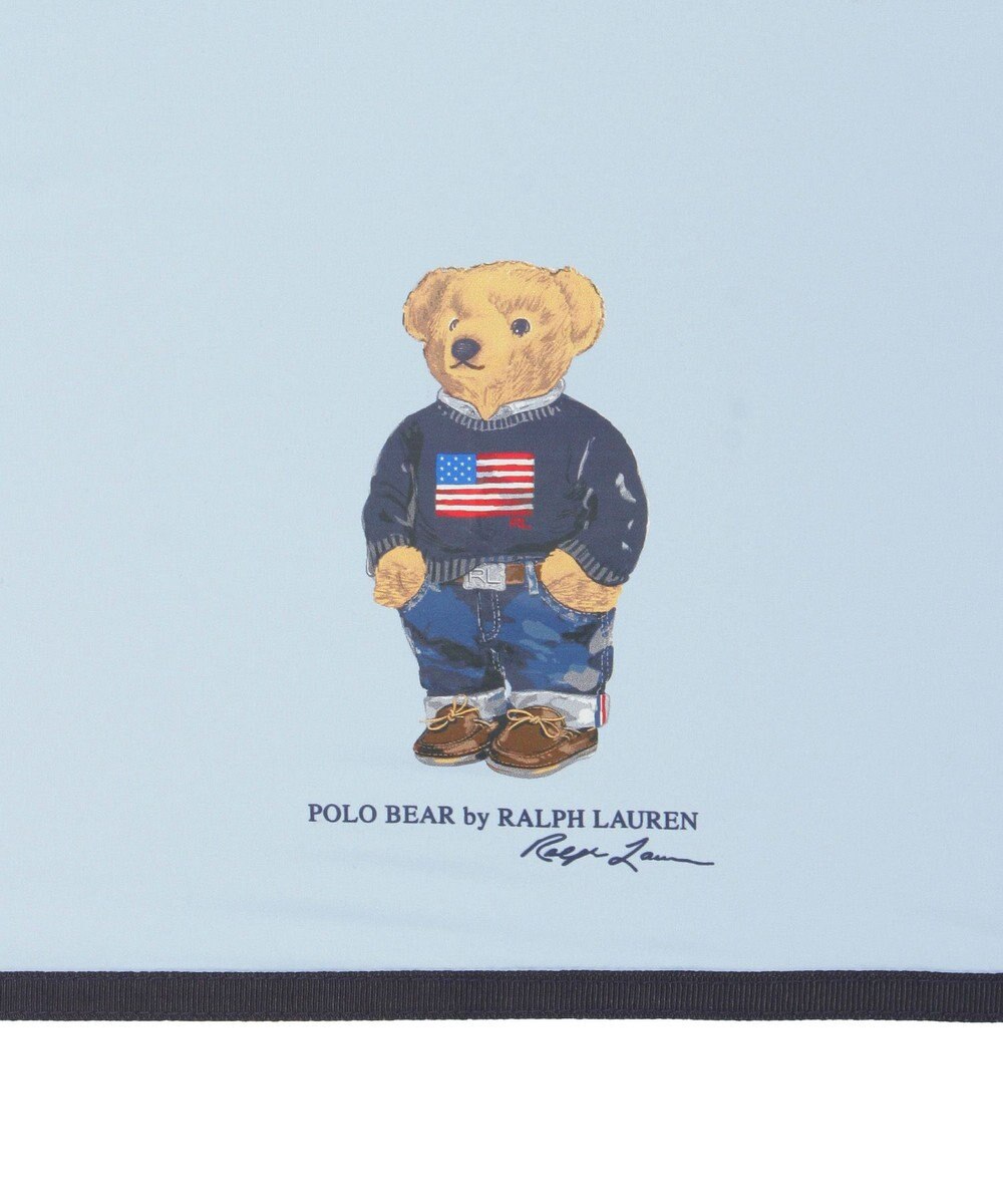 MOONBAT POLO RALPH LAUREN(ポロ ラルフローレン)FLAG BEAR 無地 折りたたみ傘 簡単開閉 