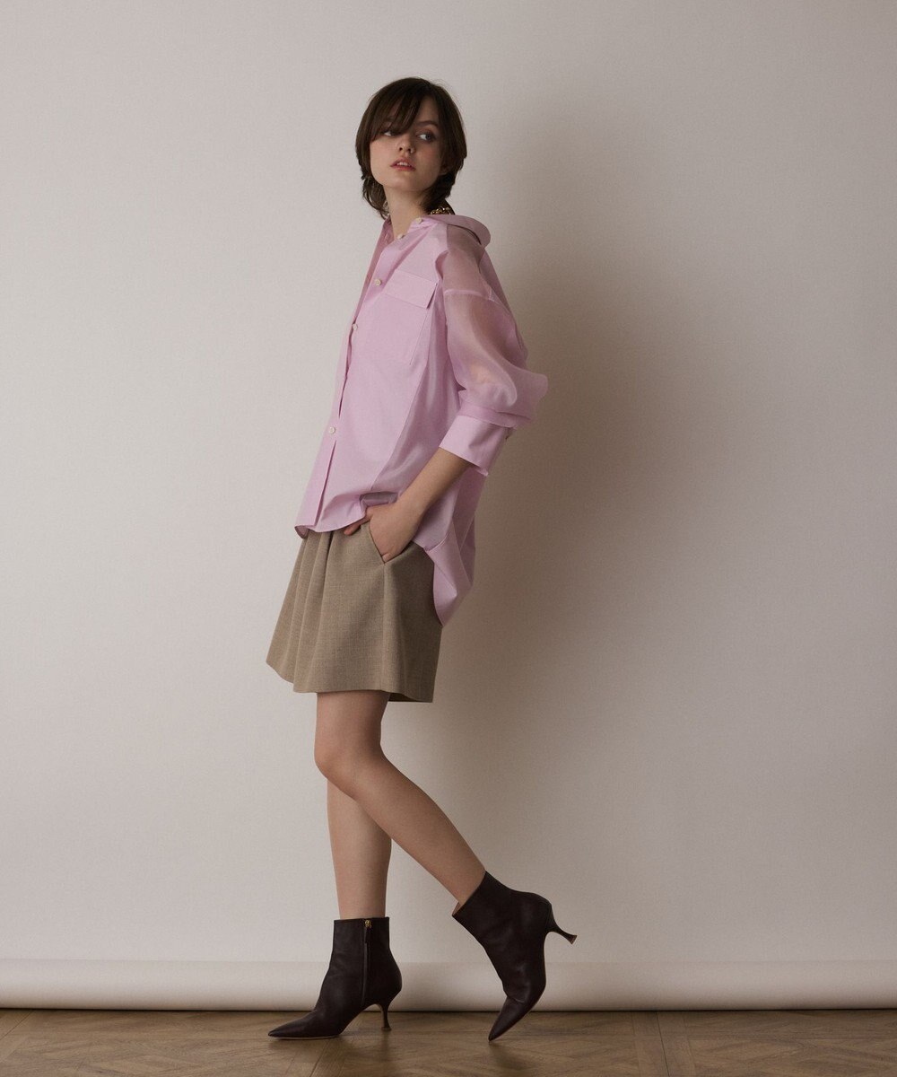 GRACE CONTINENTAL リネンライクショートパンツ 