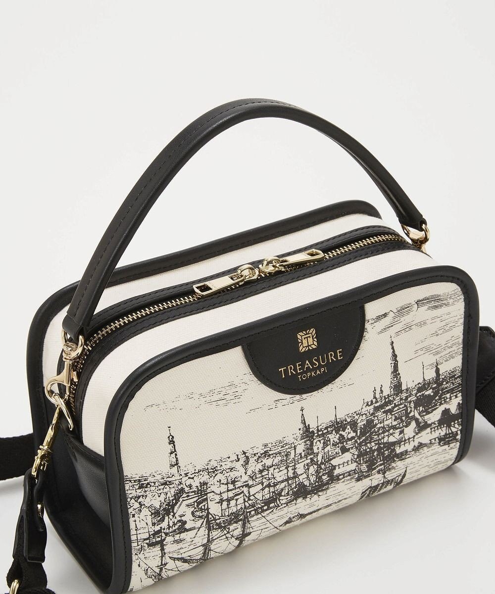 TOPKAPI 【TREASURE TOPKAPI】キャンバス プリント ワンハンドル ショルダーバッグ 