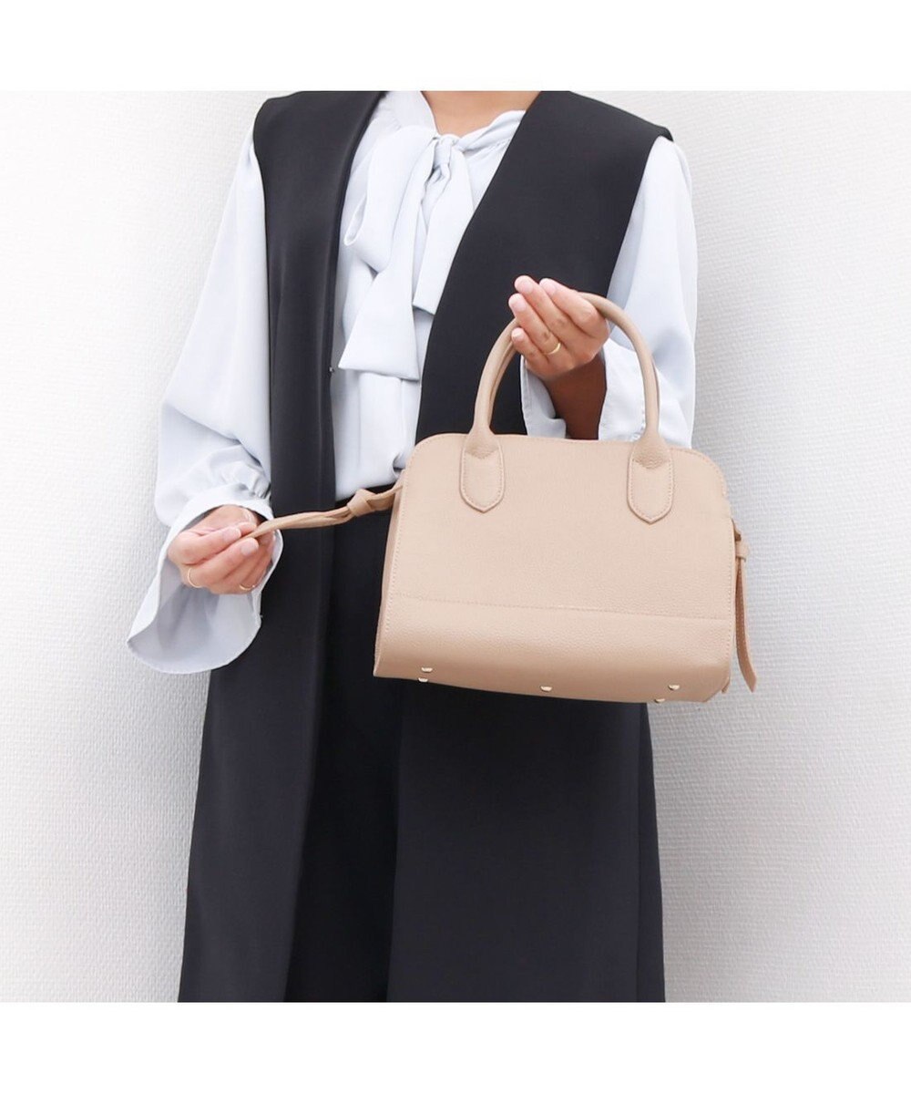 UNBILLION ペルケ perche / 牛革スクエア2way手提げ 