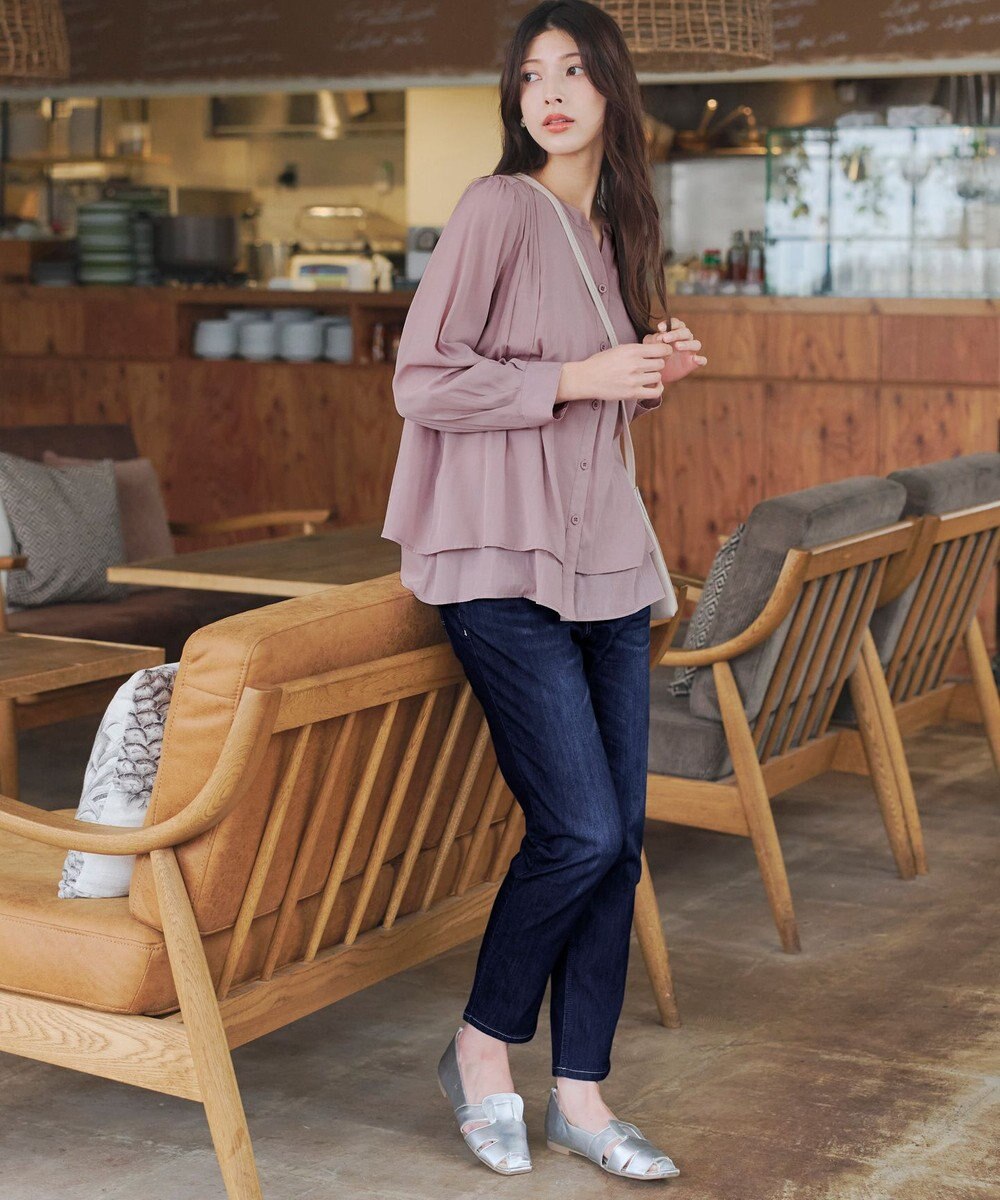 Tiaclasse L 【洗える・ストレッチ】デニムパンツ 