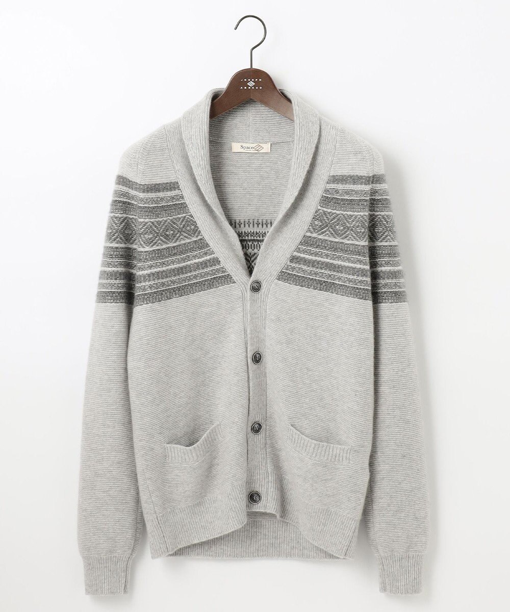 JOSEPH ABBOUD MOUNTAIN 【SPACE／UNISEX】ピュアカシミアアンダイド カーディガン 