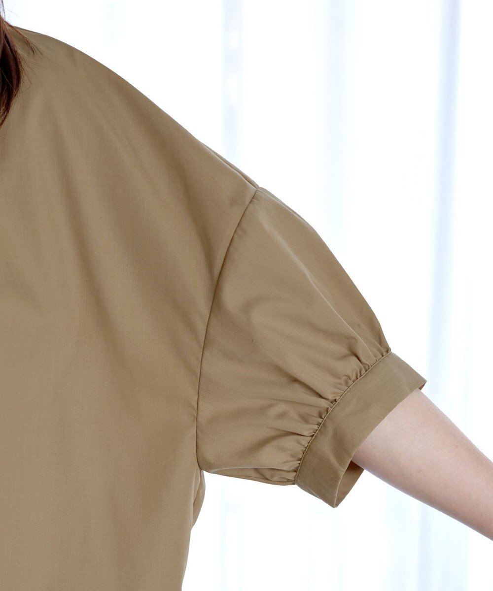 Tiaclasse 【洗える】バックギャザーシャツ 