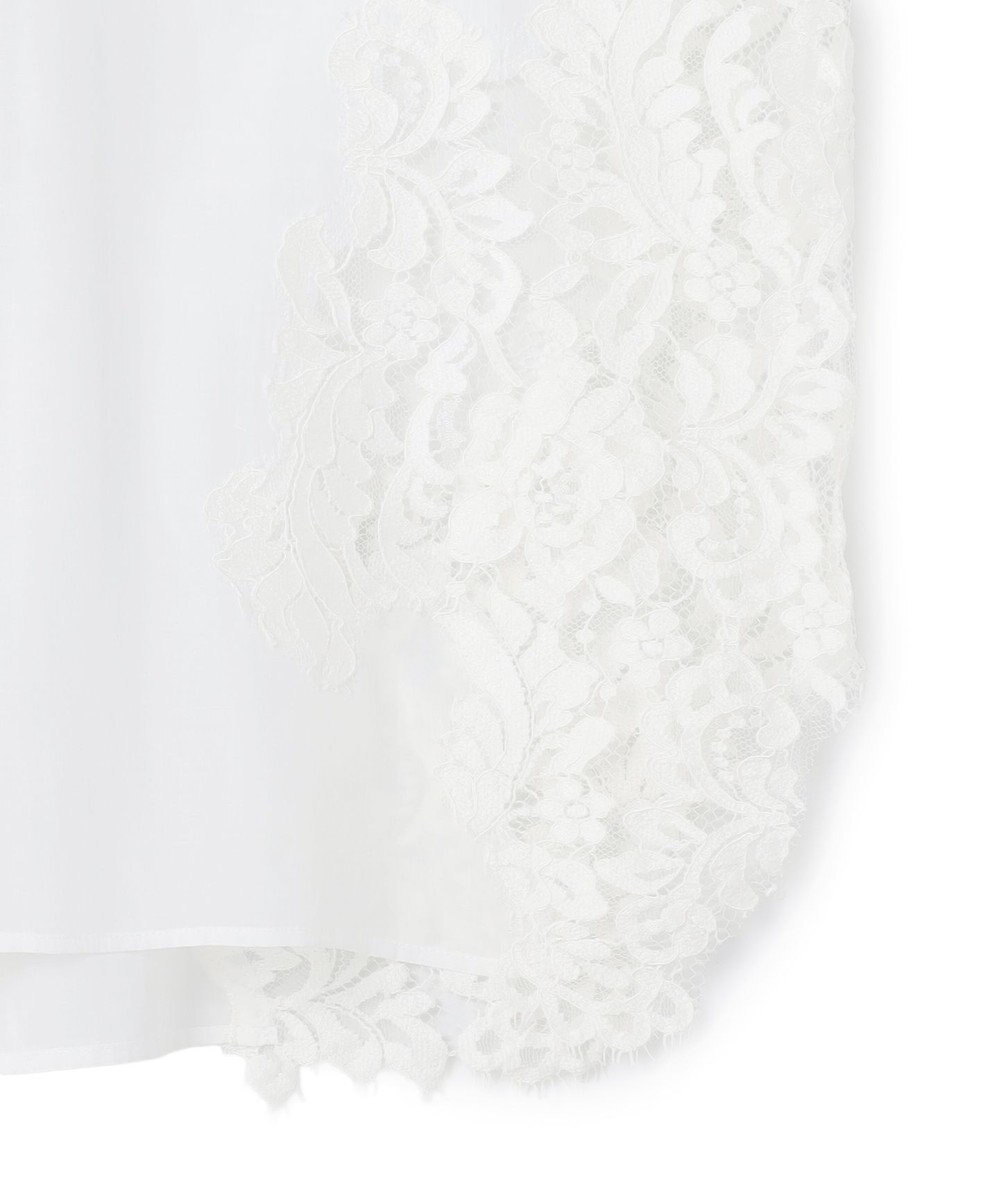BEIGE， GALENA / レースコンビ シアーシャツ 