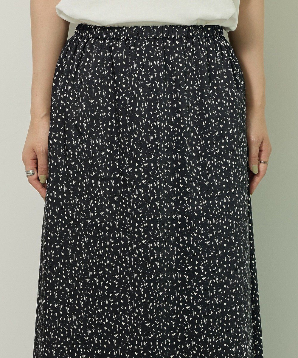 Green Parks すっきり見えシルエットサテンナロースカート 