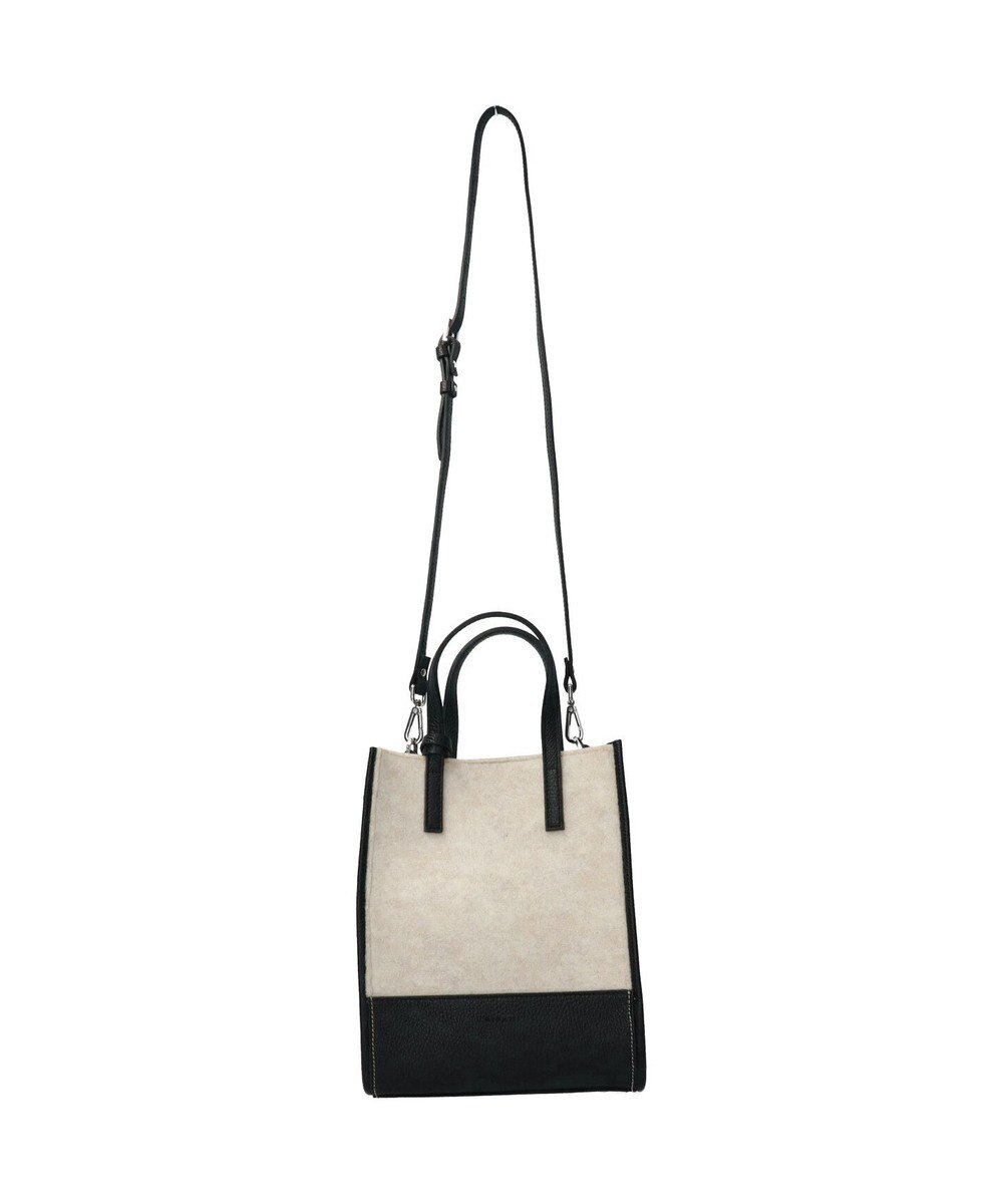 INTER-CHAUSSURES 【RIPANI】レザーハンドルフェルトバッグ 