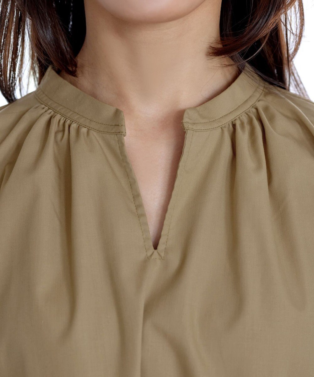 Tiaclasse 【洗える】バックギャザーシャツ 