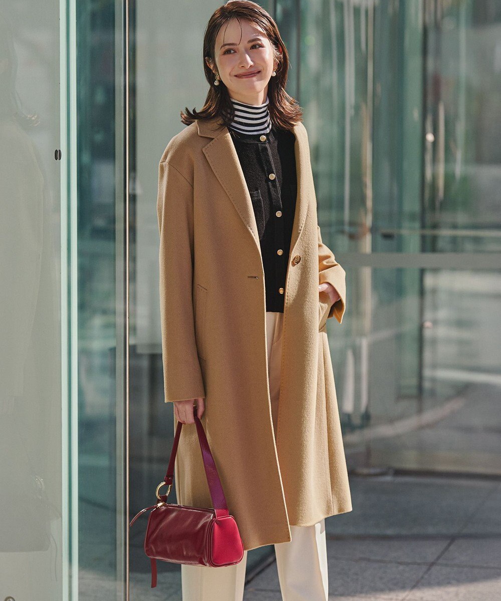 23区 S 【CLASSY.掲載/洗える】スムージーコットン タートルネック ニット 