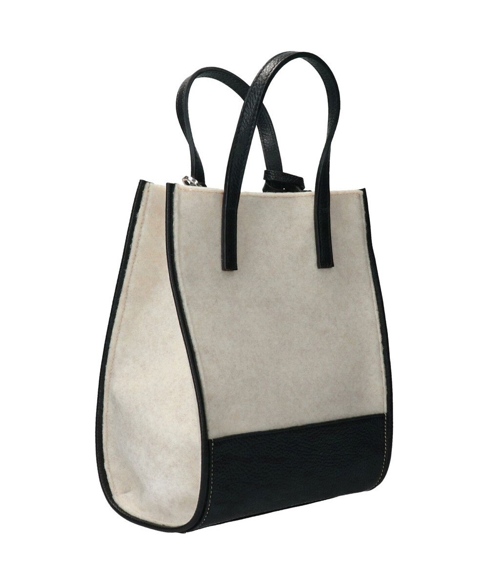 INTER-CHAUSSURES 【RIPANI】レザーハンドルフェルトバッグ 