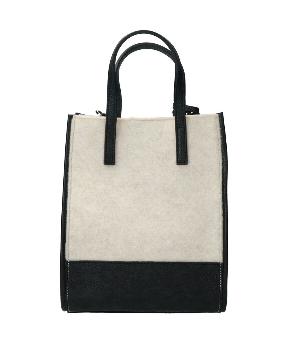 INTER-CHAUSSURES 【RIPANI】レザーハンドルフェルトバッグ 