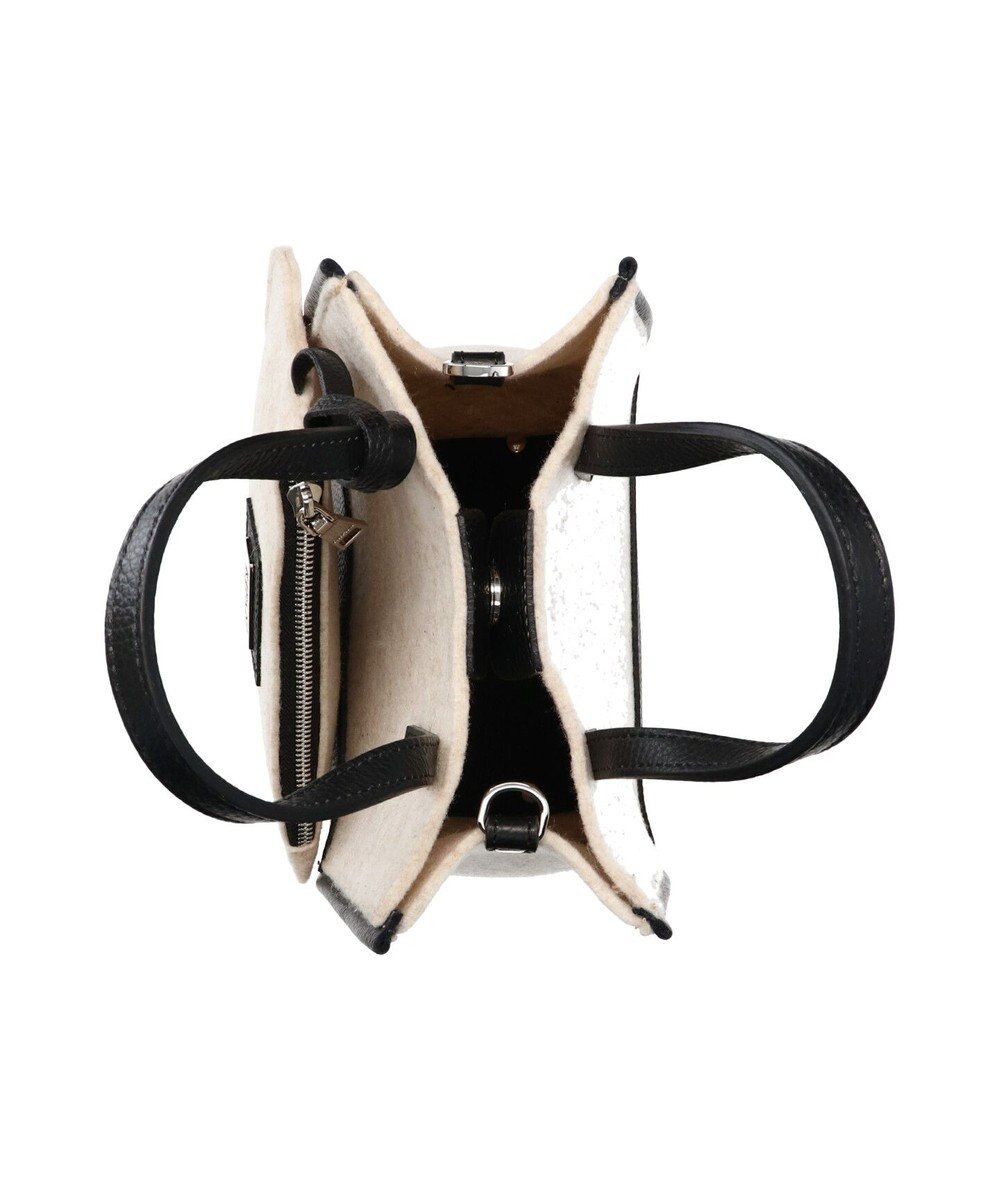 INTER-CHAUSSURES 【RIPANI】レザーハンドルフェルトバッグ 