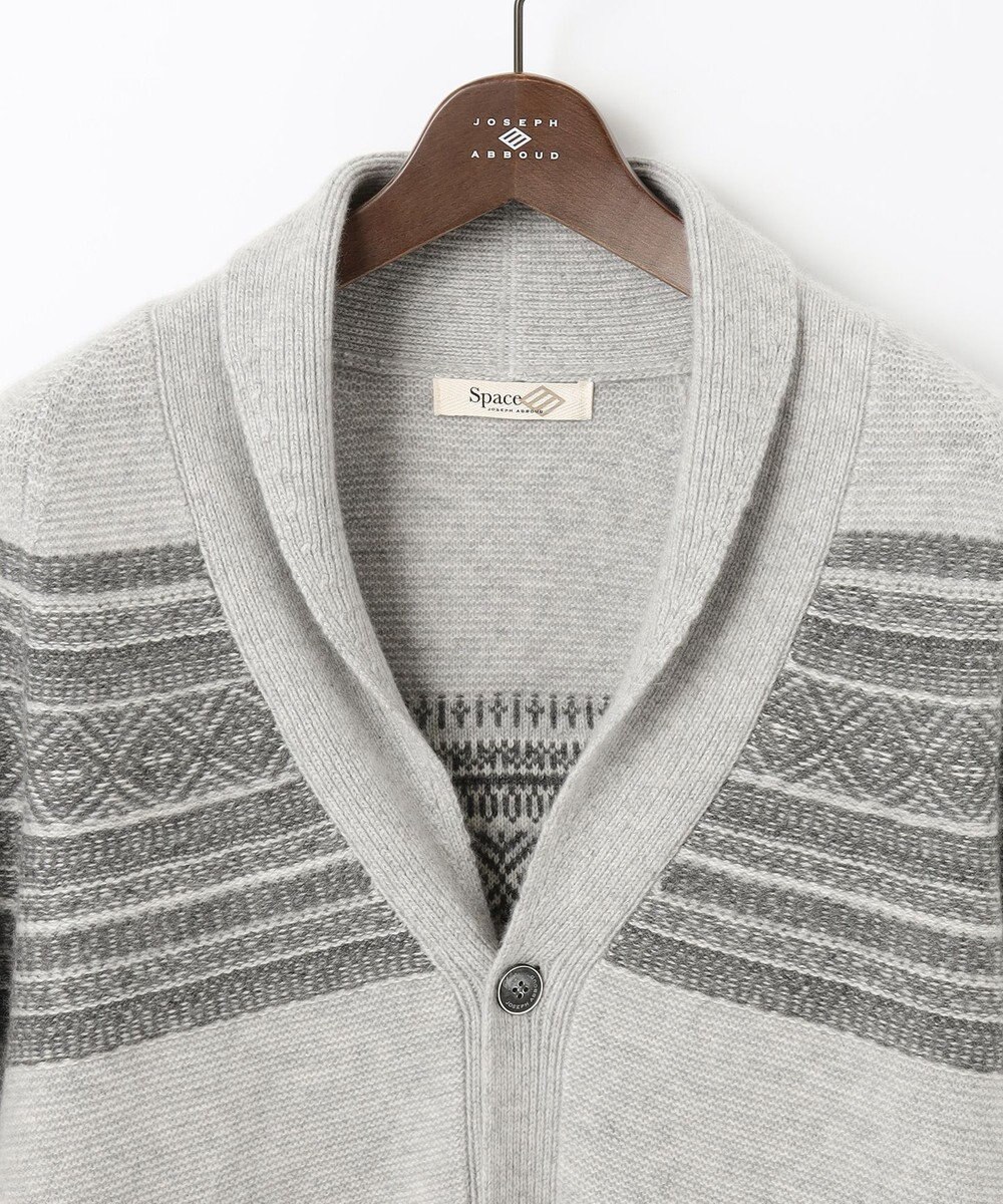 JOSEPH ABBOUD MOUNTAIN 【SPACE／UNISEX】ピュアカシミアアンダイド カーディガン 