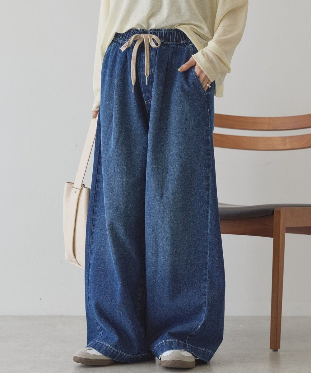 AMERICAN HOLIC イージーデニムワイドパンツ 