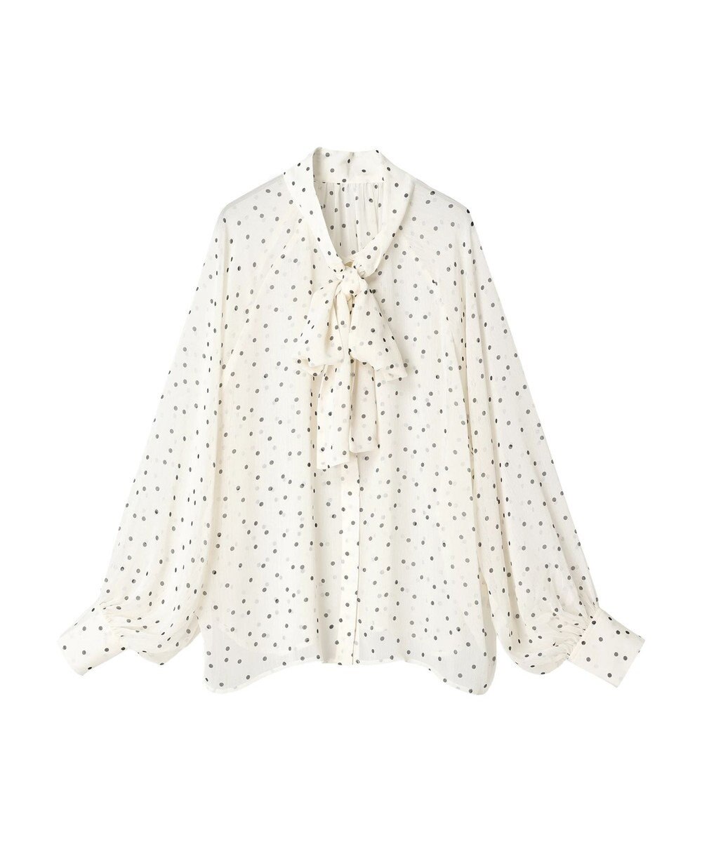 Green Parks AnriettMusee シアーボウタイブラウス 