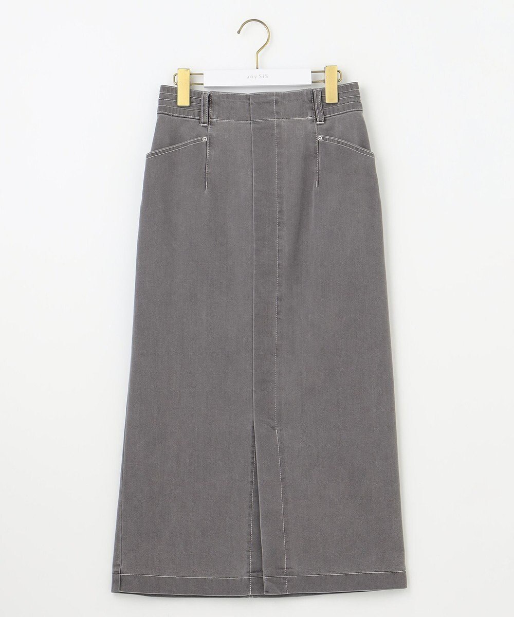 ANY SIS S 【洗える】ストレッチライトデニム スカート 
