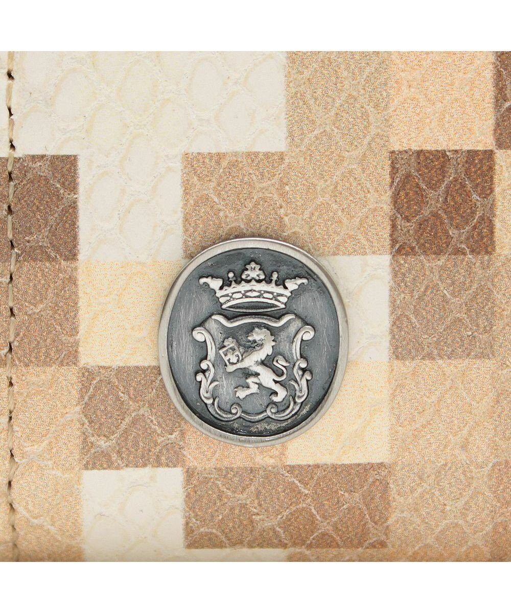 A.D.M.J. 【牛革】スネーク型押し/ガマグチウォレット 