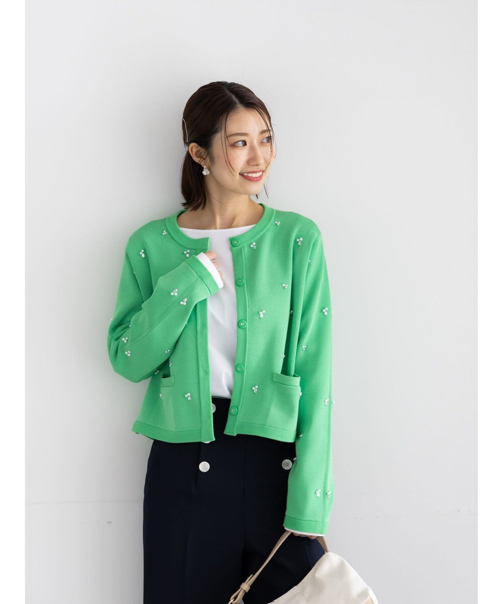 Te chichi パールビジューニットライトジャケット《2026 spring catalog item》 