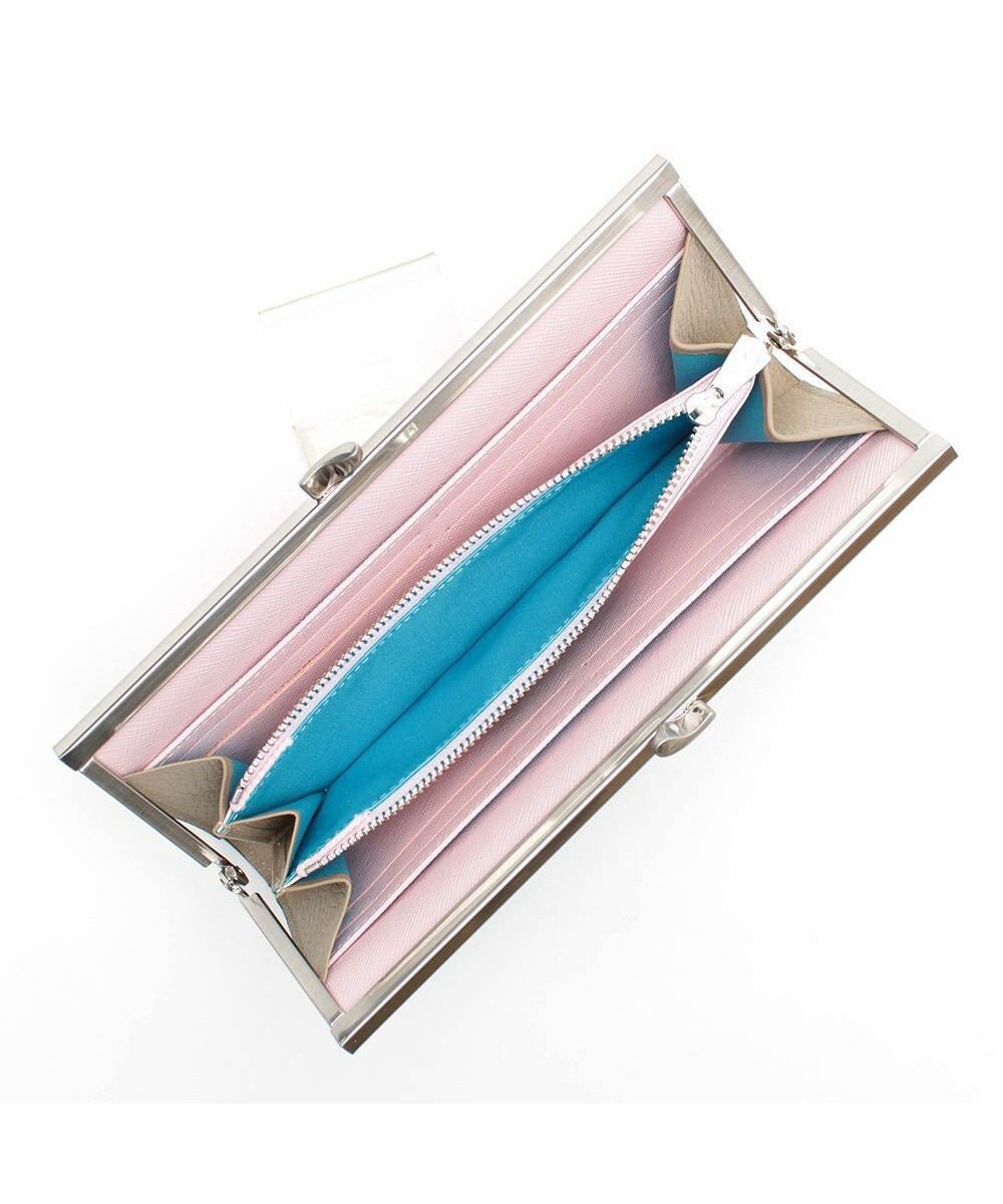 A.D.M.J. 【牛革】スネーク型押し/ガマグチウォレット 