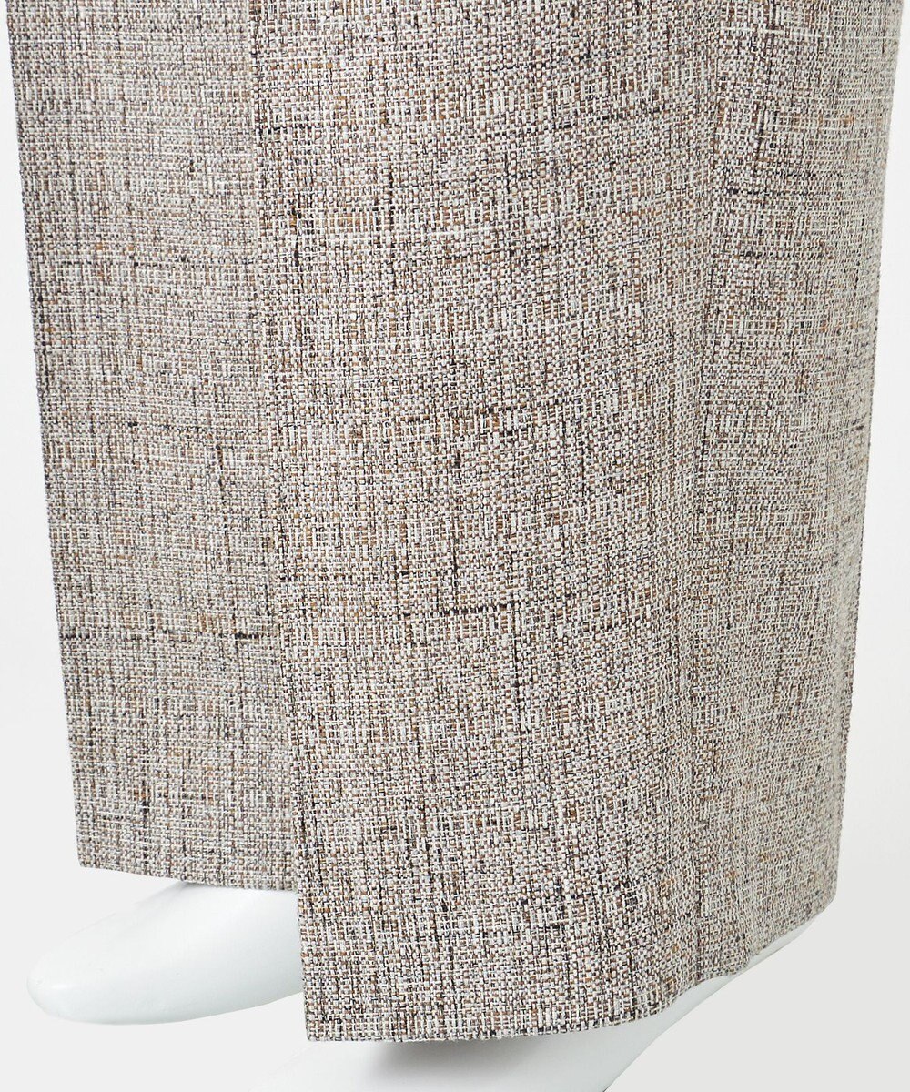 23区 S 【エステータ】リネンミックスツイード ワイドシルエットパンツ 