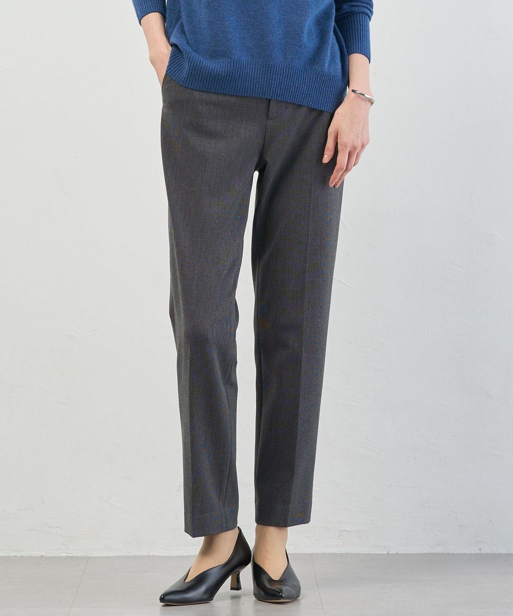 J.PRESS LADIES T/Rアルガンシルク テーパード パンツ 