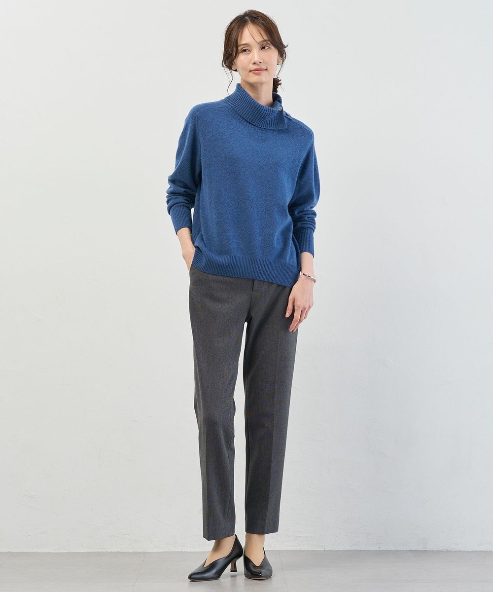 J.PRESS LADIES T/Rアルガンシルク テーパード パンツ 