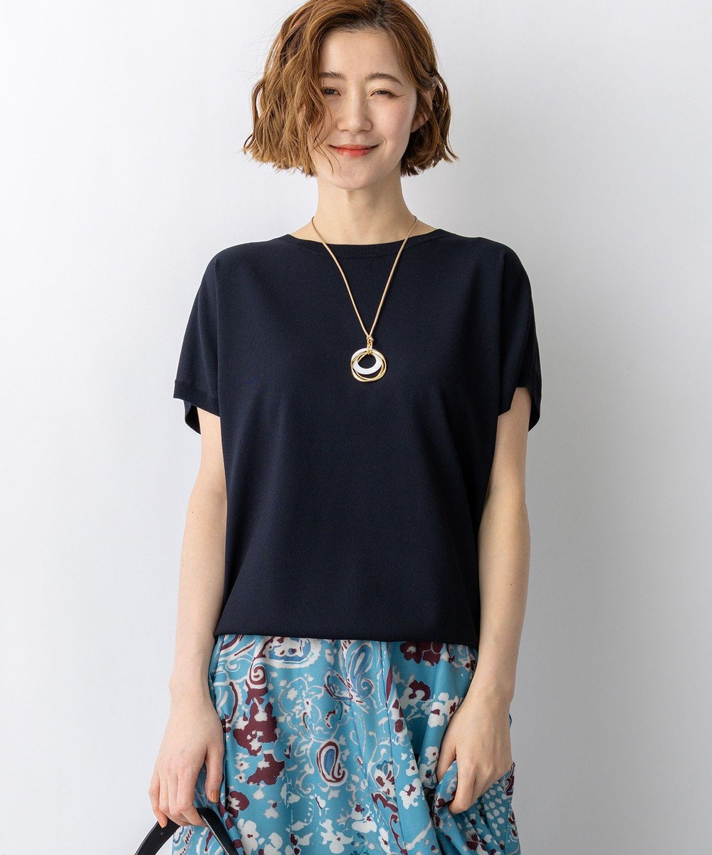 23区 【先行予約】レーヨンポリエステルストレッチ プルオーバー ニット 