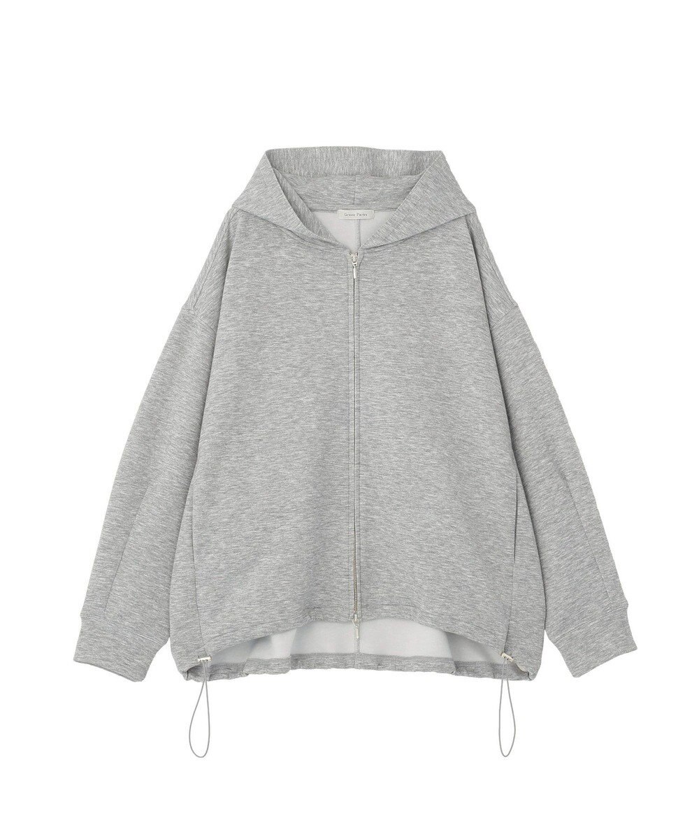 Green Parks ダブルＺＩＰ裾ドロストパーカー 