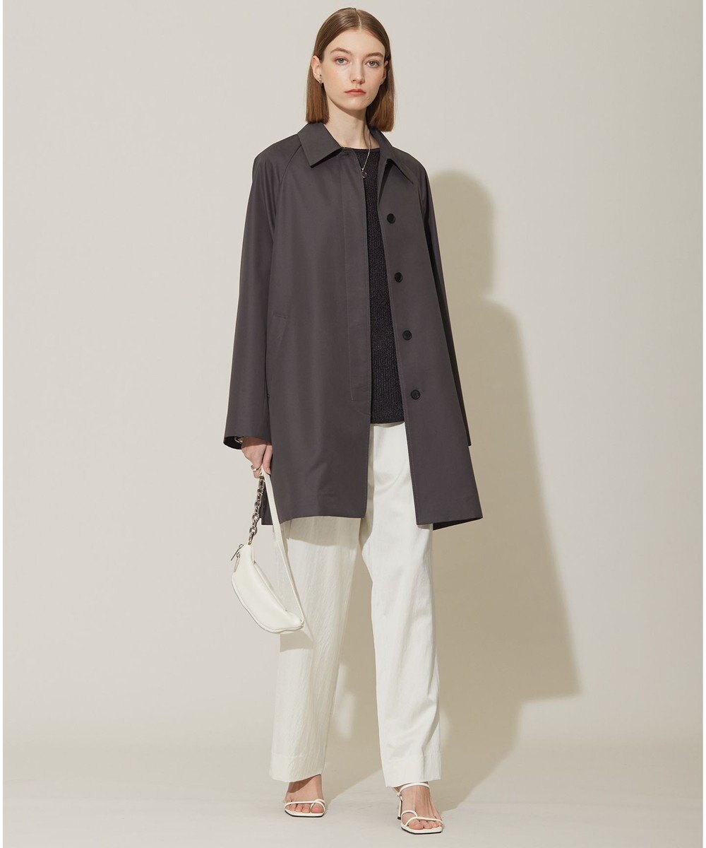 ICB 【撥水加工】ＴＣシャンブレーツイル ステンカラーコート 