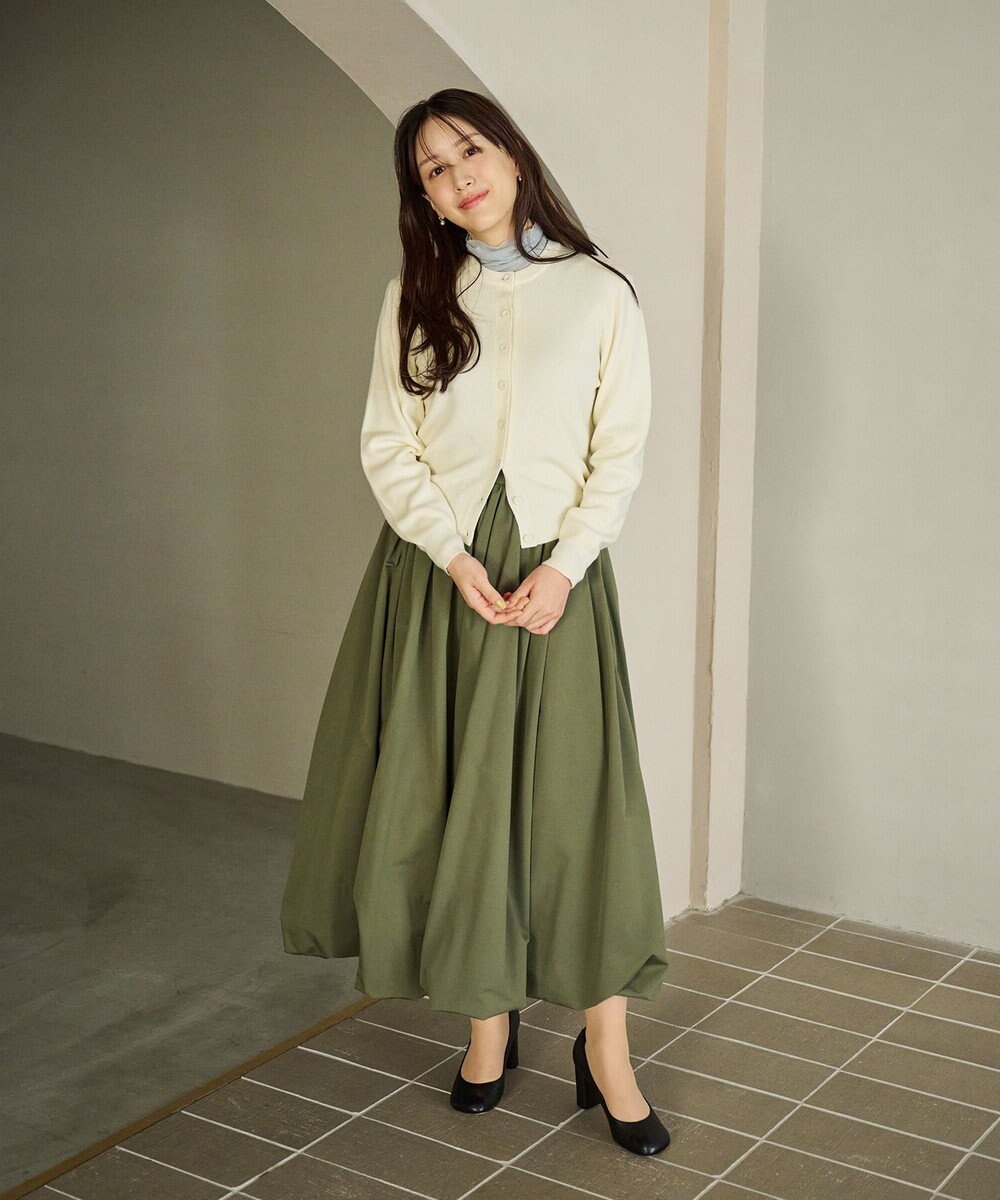 #Newans 【カシミヤ混】コンパクトニットカーディガン 