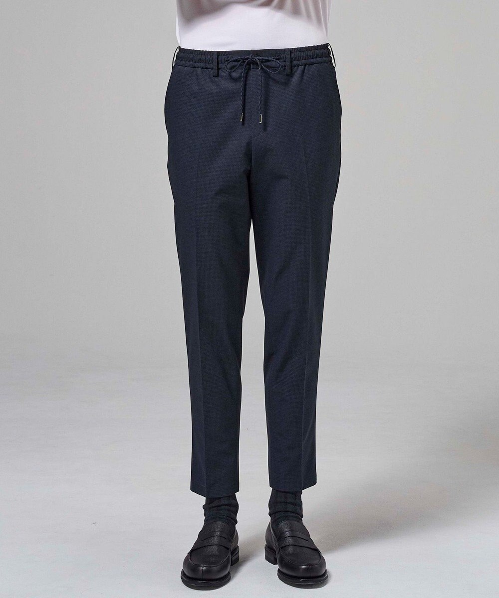 JOSEPH HOMME 新色【セットアップ対応】クールドッツストレッチ　ドロスト付テーパードパンツ / PEGG CONVERTIBLE 