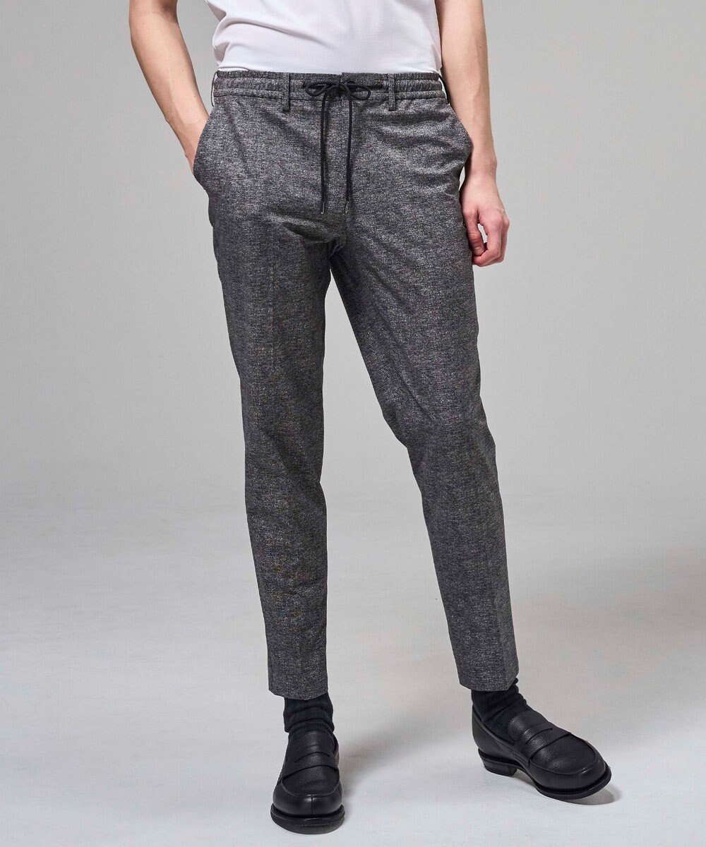 JOSEPH HOMME 新色【セットアップ対応】クールドッツストレッチ　ドロスト付テーパードパンツ / PEGG CONVERTIBLE 